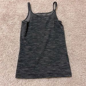 Black and gray, spaghetti strap